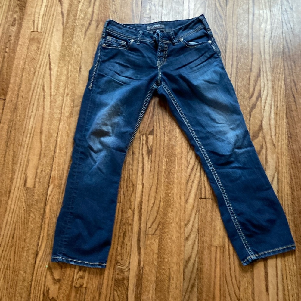 Silver Capri jeans